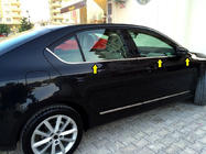 Skoda Octavia III A7 2013–2019 Fönsterlister (6 st, rostfritt stål) foto 3
