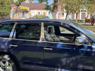 Volkswagen Touareg 2002–2010 Kromlister för dörrstolpar (6 st, rostfritt stål) foto 2