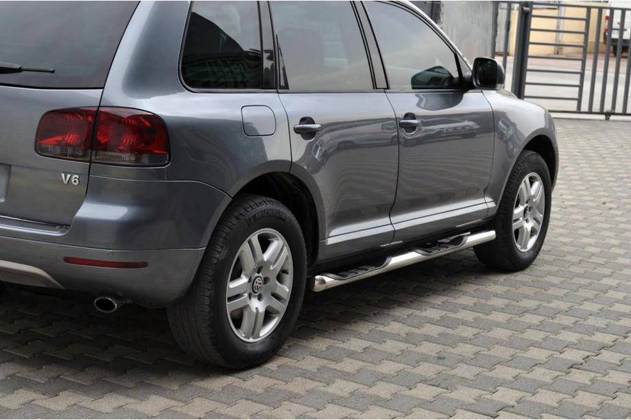 Volkswagen Touareg 2002–2010 Sidorör (2 st, rostfritt stål) Image