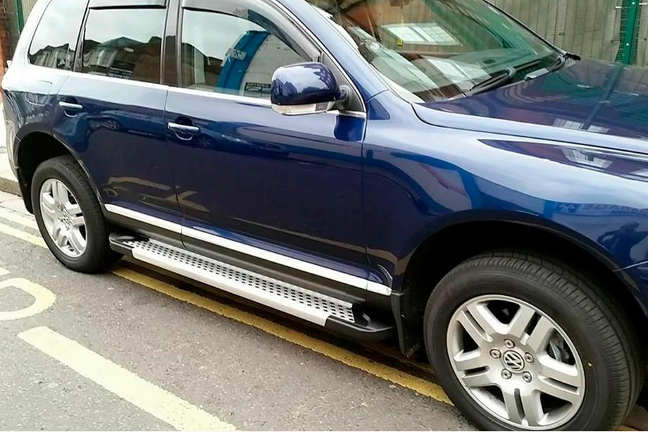 Volkswagen Touareg 2002–2010 Sidosteg Allmond Grey (2 st, aluminium) Image