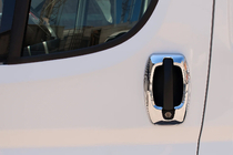 Fiat Ducato 2006–2025 Dörrhandtagskåpor i rostfritt stål Handtagsskydd (4 delar) foto 2
