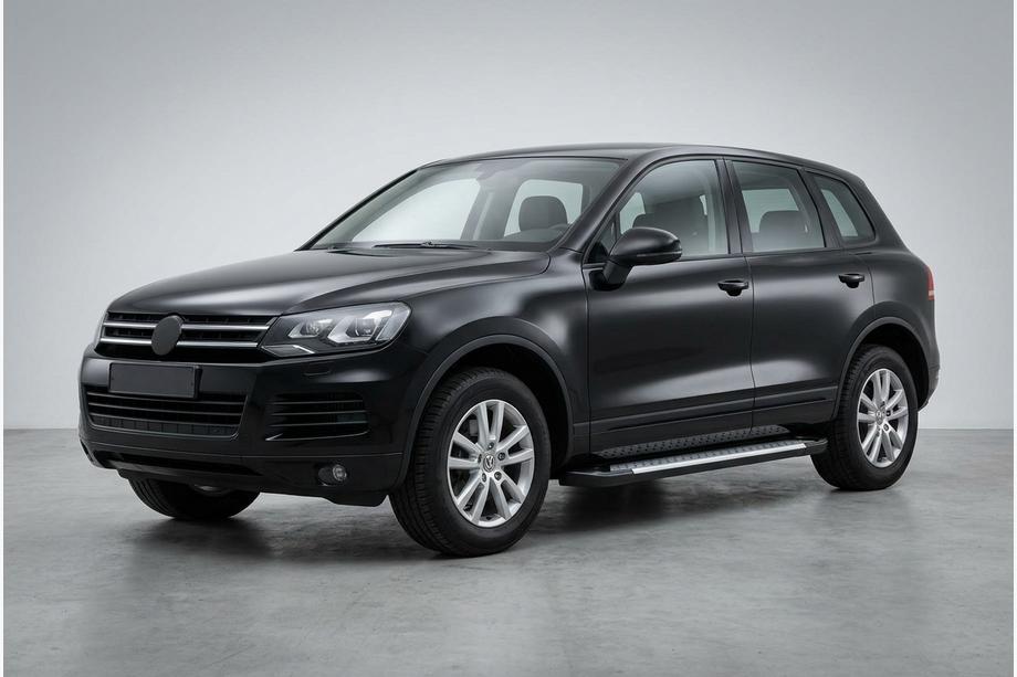 Volkswagen Touareg 2010–2018 Sidosteg Allmond Grey (2 st, aluminium) Foto 1