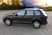 Volkswagen Touareg 2010–2018 Bakre skyddsbåge (rostfritt stål) foto 2