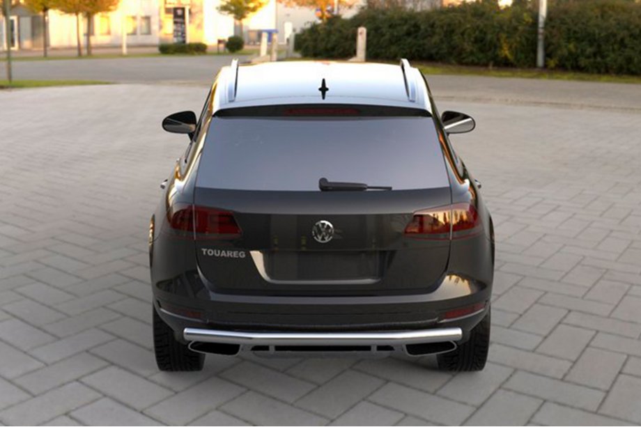 Volkswagen Touareg 2010–2018 Bakre skyddsbåge (rostfritt stål) Image