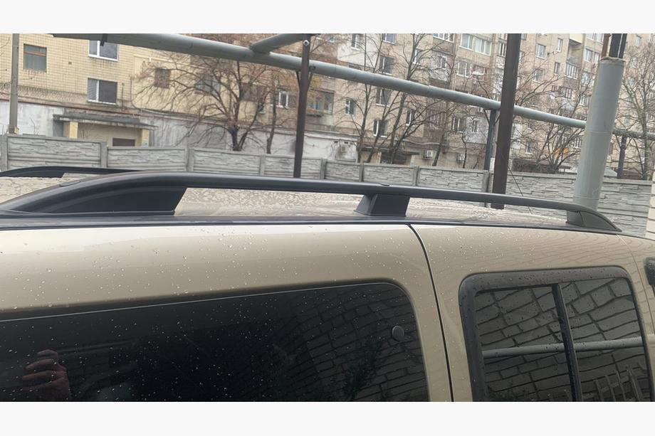 Fiat Doblo I 2005–2010 Takrails Skyport (svarta) Foto 4