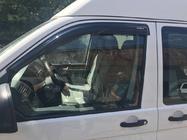 Volkswagen T5 Transporter 2003–2010 Vindavvisare för sidorutor (2 st, MyRacing) foto 3