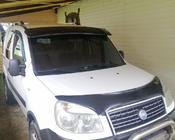Fiat Doblo I 2001–2005 Vindrutespoiler (svart blank, 5 mm) foto 13