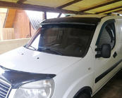 Fiat Doblo I 2001–2005 Vindrutespoiler (svart blank, 5 mm) foto 14
