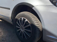 Volkswagen Caddy 2010–2015 Hjulhuslister (matt svart) Kort hjulbas, 2 sidodelar (plast) foto 4