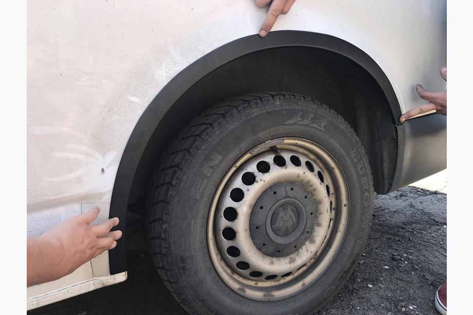 Volkswagen T5 2010–2015 Hjulhuslister (6 st, ABS) Foto 4