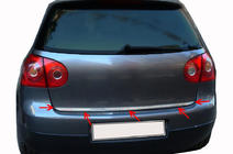Volkswagen Golf 5 2003–2009 Kantlist för bagagelucka (rostfritt stål) OmsaLine – italienskt rostfritt stål foto 2