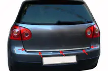 Volkswagen Golf 5 2003–2009 Kantlist för bagagelucka (rostfritt stål) foto 2