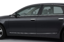 Audi A6 C6 2004–2011 Dörrhandtagskåpor (4 st, rostfritt stål) foto 1