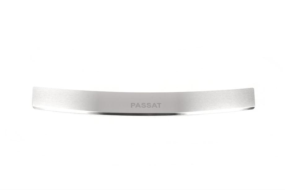 Volkswagen Passat B7 2012–2015 Bakre stötfångarskydd med kant Nataniko (rostfritt stål) Image
