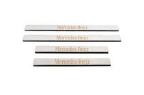 Mercedes E-class W210 1995–2002 Instegslister (Carmos, 4 st, rostfritt stål) foto 2