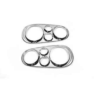 Kromade strålkastarringar V1 (2 st, plast) foto 3