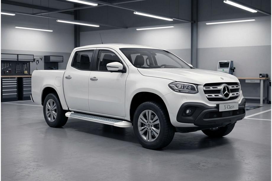 Mercedes X class 2017–2020 Sidosteg Allmond White (2 st, aluminium) Image