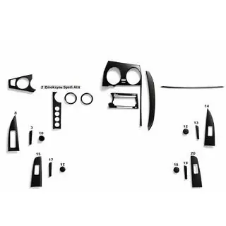 Instrumentpanelslister (Meric, Turkiet) SsangYong Action 2005–2018 foto 1