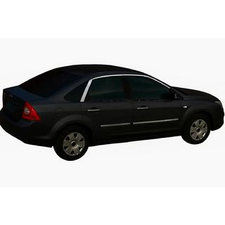 Övre fönsterlister HB (6 st, rostfritt) Ford Focus II 2008–2011 foto 1