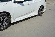 Honda Civic Sedan X 2016–2021 Sidokjolar (för lackering) foto 4