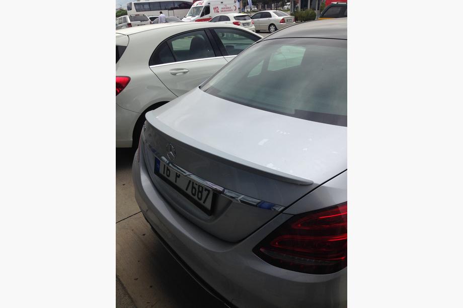 Mercedes C-class W205 2014–2021 Spoiler Meliset (för lackering) Image
