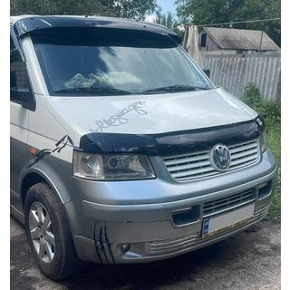 Vindrutespoiler (svart blank, 5 mm) Volkswagen T6 2015–2024 foto 1