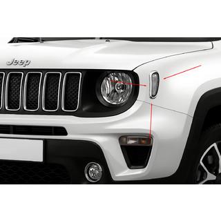 Kromkåpor för sidoblinkers (2 st, rostfritt stål) Jeep Renegade 2014– foto 1