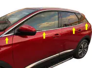 Peugeot 3008 2016–2023 Nedre fönsterlister (8 st, rostfritt stål) foto 1