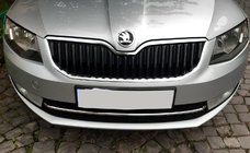 Skoda Octavia III A7 2013–2019 Skyddslist till främre stötfångare 13-17 (rostfritt stål) OmsaLine – italienskt rostfritt stål foto 5