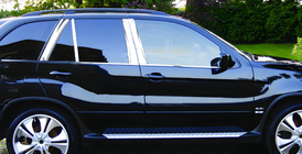 BMW X5 F15 2013–2018 Dörrstolpslister (rostfritt stål) foto 1