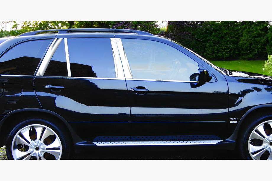 BMW X5 F15 2013–2018 Dörrstolpslister (rostfritt stål) Image