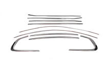 BMW X6 E71 2008–2014 Komplett fönsterlistkit (10 st, rostfritt stål) foto 2