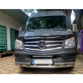 Främre nedre skyddsbåge Shark (rostfritt stål) Mercedes Sprinter W906 2006–2018 foto 1