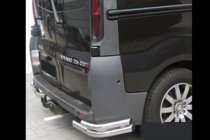 Opel Vivaro 2001–2015 Bakre hörnskydd AK003-Подвійний (rostfritt stål) foto 1