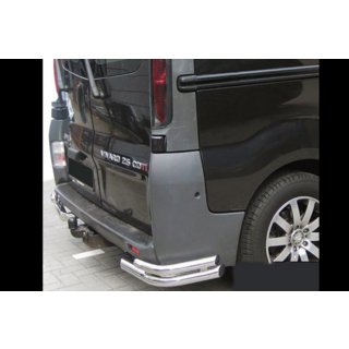 Bakre hörnskydd AK003-Подвійний (rostfritt stål) Opel Vivaro 2001–2015 foto 1