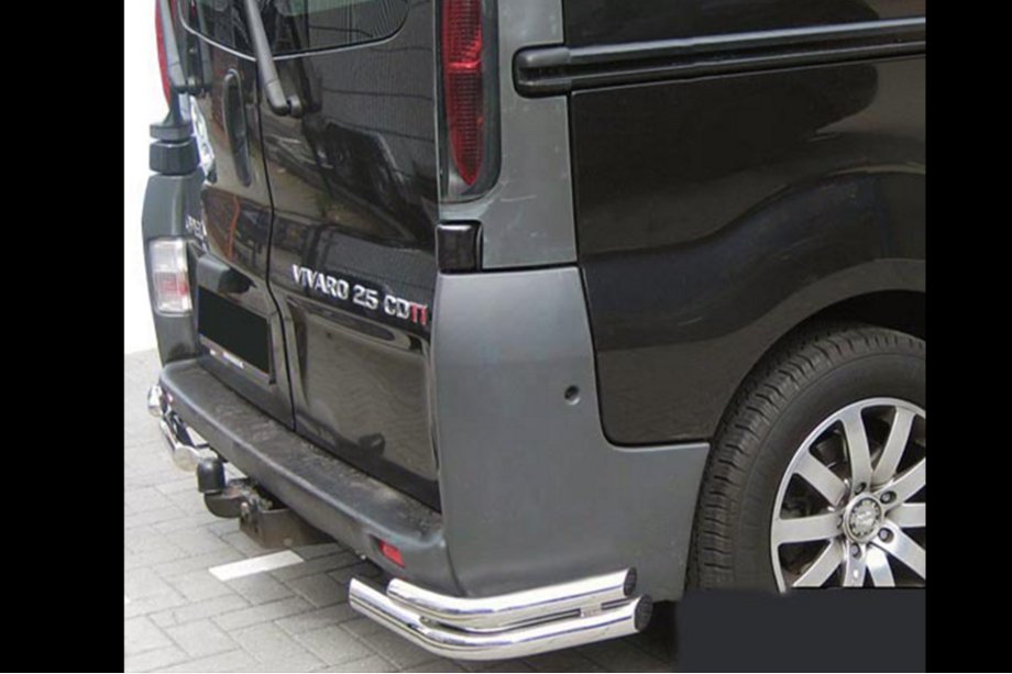 Opel Vivaro 2001–2015 Bakre hörnskydd AK003-Подвійний (rostfritt stål) Image