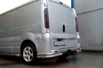 Renault Trafic 2001–2015 Bakre hörnskydd AK003-Подвійний (rostfritt stål) foto 2
