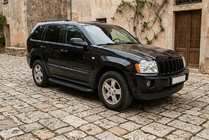 Jeep Grand Cherokee WK 2004–2010 Sidosteg Tayga Black (2 st, aluminium) foto 1