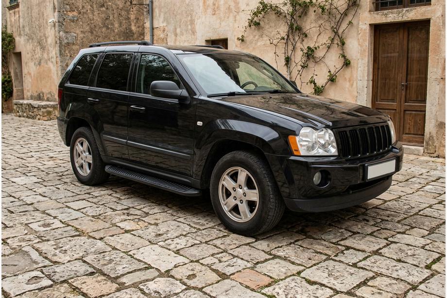 Jeep Grand Cherokee WK 2004–2010 Sidosteg Tayga Black (2 st, aluminium) Image
