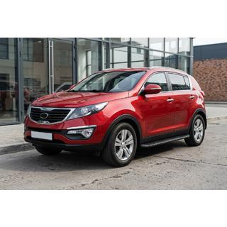 Sidosteg Tayga Black (2 st, aluminium) Kia Sportage 2010–2015 foto 1