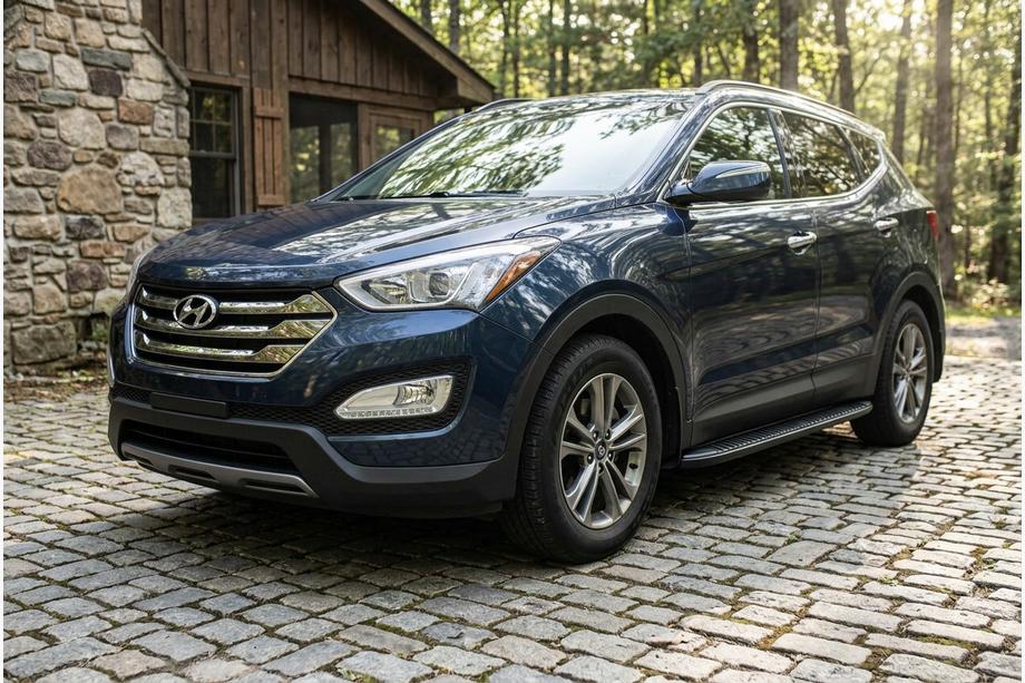 Hyundai Santa Fe 3 2012–2018 Sidosteg Tayga Black (2 st, aluminium) Image