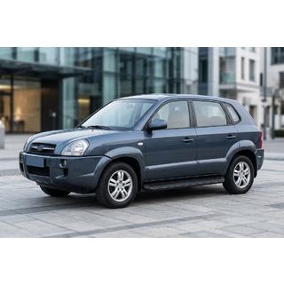 Sidosteg Tayga Black (2 st, aluminium) Hyundai Tucson JM 2004– foto 1