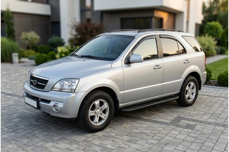 Kia Sorento I BL 2002–2009 Sidosteg Tayga Black (2 st, aluminium) Image