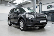 Land Rover Freelander II 2006–2014 Sidosteg Tayga Black (2 st, aluminium) foto 1