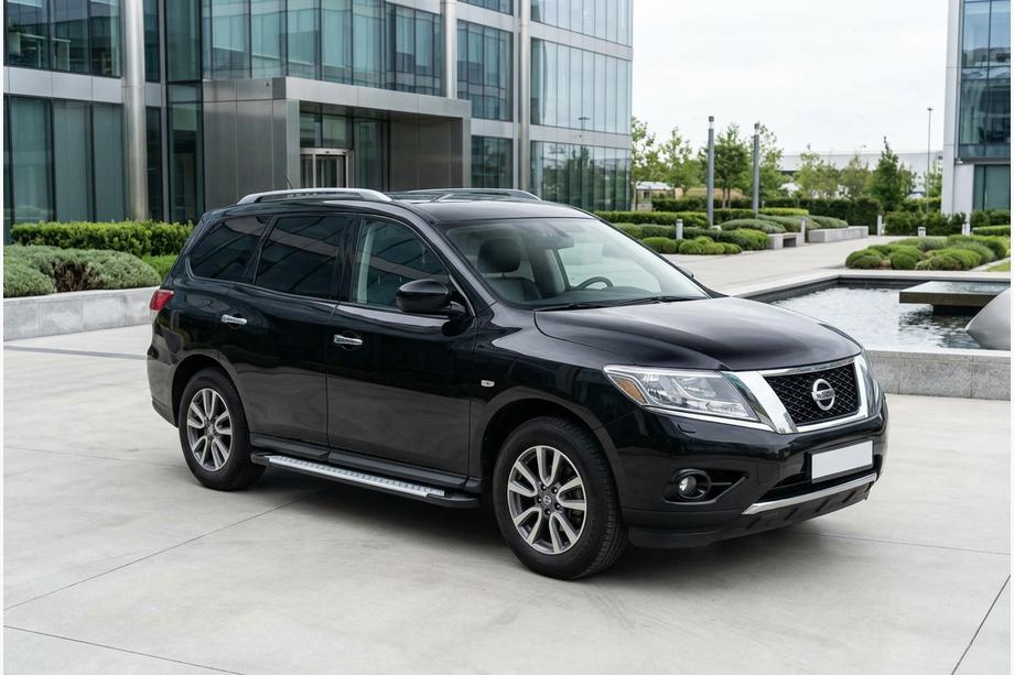 Nissan Pathfinder R52 2012–2021 Sidosteg Allmond Grey (2 st, aluminium) Image