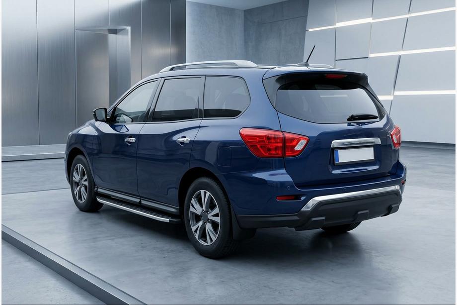 Nissan Pathfinder R52 2012–2021 Sidosteg Fullmond (2 st, aluminium) Image