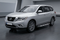 Nissan Pathfinder R52 2012–2021 Sidosteg Sunrise (2 st, aluminium) foto 1