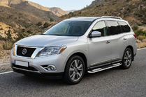 Nissan Pathfinder R52 2012–2021 Sidosteg Tayga V2 (2 st, aluminium) foto 1