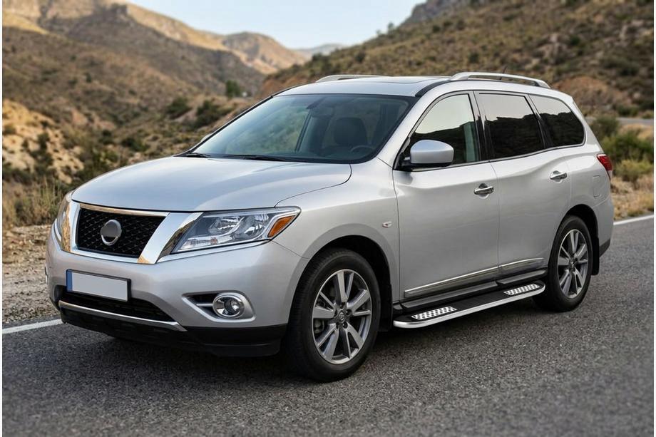 Nissan Pathfinder R52 2012–2021 Sidosteg Tayga V2 (2 st, aluminium) Image
