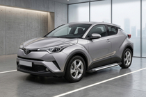 Toyota C-HR 2016–2023 Sidosteg Line (2 st, aluminium) foto 1